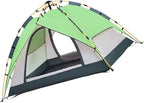 Camping Tent Oxford Cloth Automatic Pop Up Double Layer Family Tent for Hiking Traveling Backpacking Pink Professional Accessories for Use