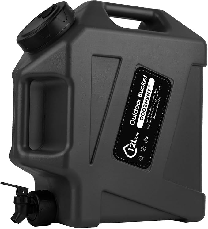 3.2 Gallon/5 Gallon Water Containers with Spigot, BPA Free Water Jug, Military Green Water Tank, Multifunction Water Storage Containers for Camping Outdoor Hiking,Emergency Stroage