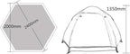 Tent Outdoor 3-4 Persons Automatic Camping Tent Hiking Tent Double Layer Beach Sunshade Canopy Family Camping Tent