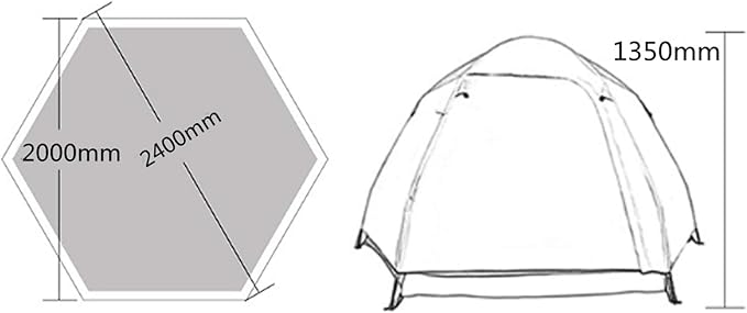 Tent Outdoor 3-4 Persons Automatic Camping Tent Hiking Tent Double Layer Beach Sunshade Canopy Family Camping Tent