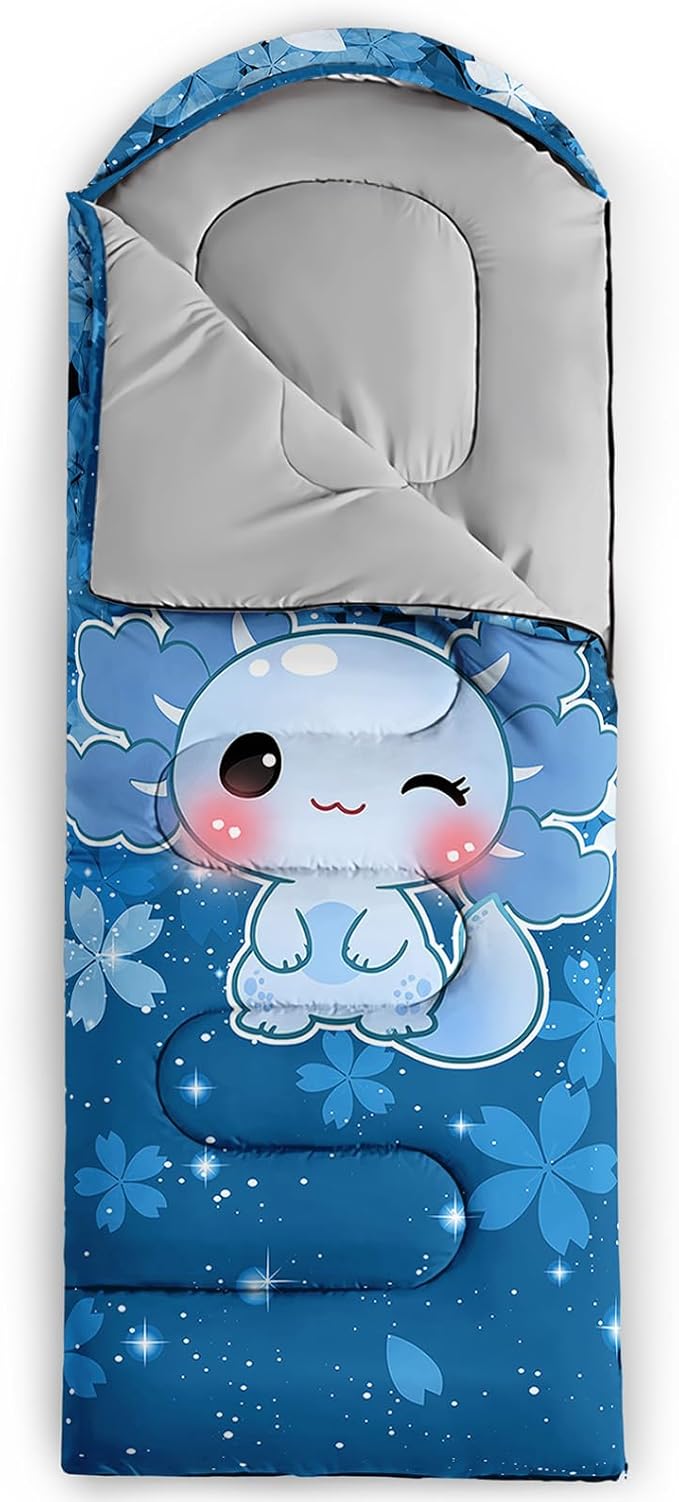 QOOMO Camping Sleeping Bags,3 Season Warm & Cool Weather,Lightweight,Waterproof Sleeping Bags for Adults & Kids,Traveling,and Outdoors,Camping Gear Equipment