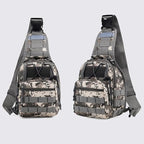 Viriber Tactical Backpack, Waterproof Military Cross-body Molle Sling Shoulder Backpack Chest Bag for Outdoor Every Day Carry Camouflage C