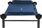 Disc-O-Bed XL Outdoor Modular 1 Person Single Camping Cot Portable Bed with 2 Height Options for Adults, Sleep Solution for Tents, Navy