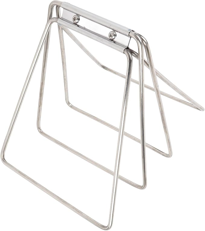 Foldable Cooler Stand with Storage Bag, Stainless Steel Ice Box Holder Holder for Camping, Portable Fridge Ice Box Holder for Hiking BBQ Cooking Fishing Picnic Outdoor