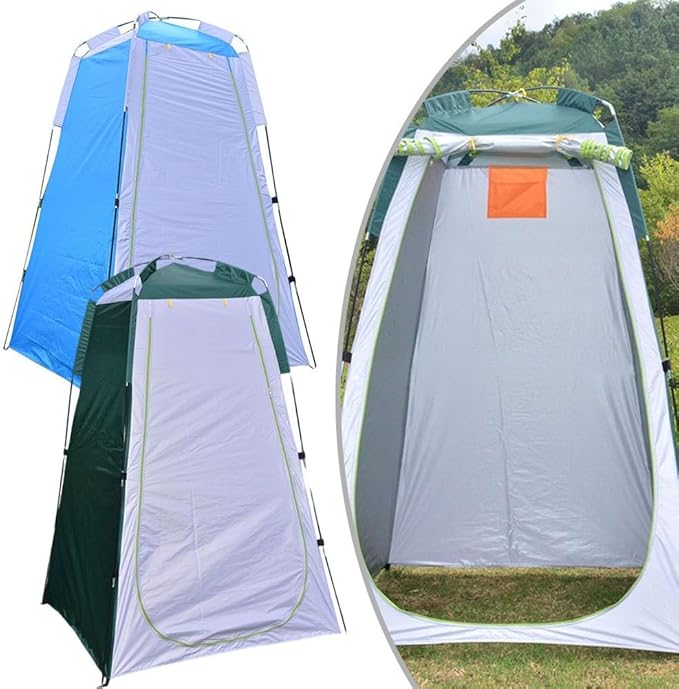 Camping Tent,Shower Tent, Portable Shower Tent, Beach Shower Toilet Changing Tent Sun Rain Shelter Tent for Outdoor Camping, Beach, Photography(Blue)