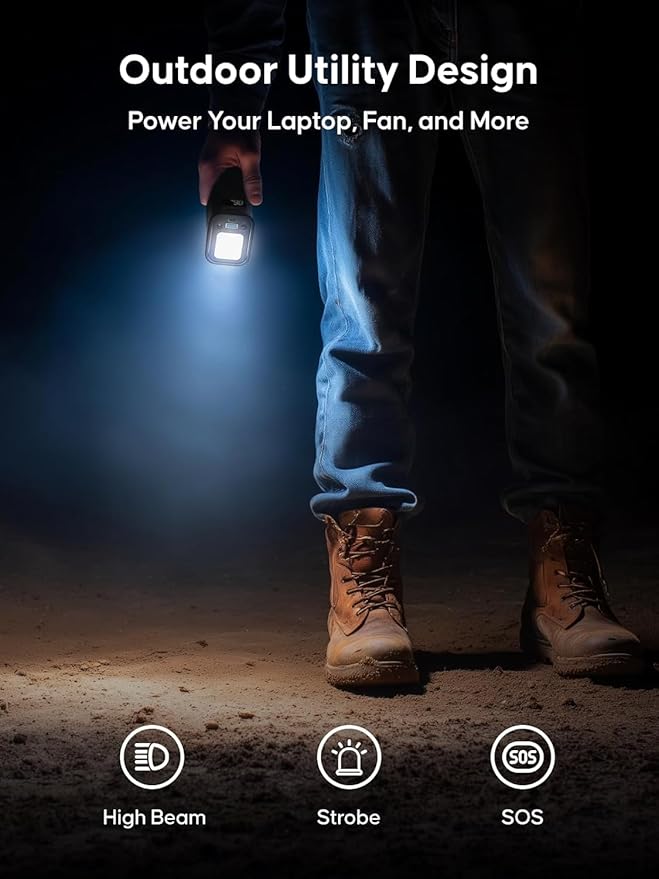 Portable Power Bank with AC Outlet 99.9Wh 27000mAh Laptop Charger, External Battery Pack 110V 70W Portable Power Station for Travel, Camping, Office, Blackout Emergency