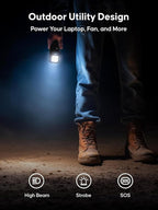 Portable Power Bank with AC Outlet 99.9Wh 27000mAh Laptop Charger, External Battery Pack 110V 70W Portable Power Station for Travel, Camping, Office, Blackout Emergency