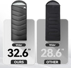 XXL Winter Sleeping Bags for Adults Cold Weather,Camping Sleeping Bag for Kids with Compression Sack,4 Season Camping Essentials Gear for Hiking,Traveling,Outdoor,Backpacking,Climbing