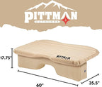 Pittman Outdoors Backseat Bed – 60" Air Mattress for Trucks & Vans – Includes Pump, Pillow & Storage Bag