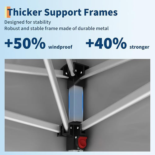10x20 Pop Up Canopy with 0/4/6 Sidewalls, Beach Ten with One Push Setup, Heavy Duty Outdoor Instant Canopy Tent with Portable Roller Bag, Silver Coated Top, 3 Adjustable Height, Sandbags
