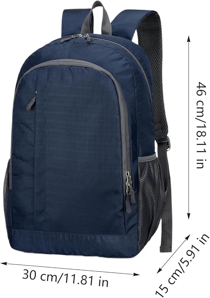 Mens Hiking Backpack - 250g Day Packs Backpacks, Large Foldable Travel Bag, Outdoor Gear Backpack, Lightweight Hiking Bag, Multi Compartment Adventure Pack For Camping Backpacking Walking Traveling
