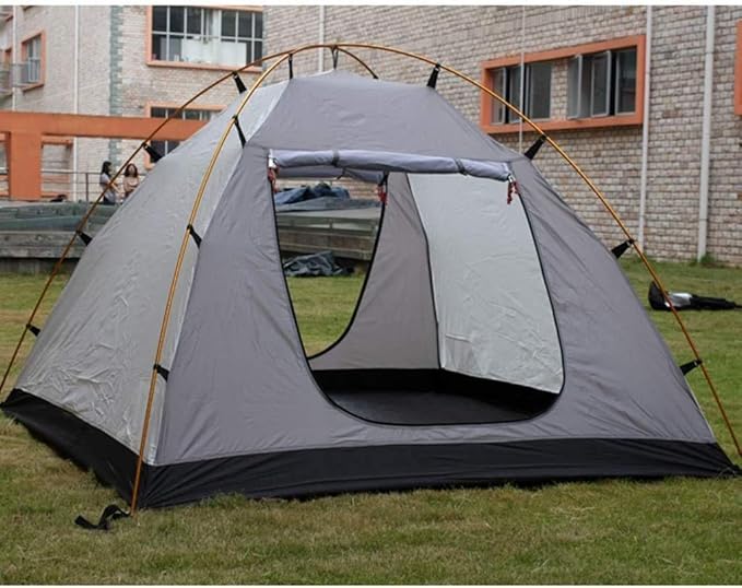 Camping Tent, Outdoor Double Layer Waterproof Sunscreen 2-3 Person Tent, Family Tent, Backpack Tent,Blue