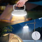 USB Solar Camping Light with Remote Control - Portable Camping Lantern Hanging Waterproof Tent Light Outdoor Lamp for Camping, Canopy, Hurricane Emergency, Power Outages (126 Piece LED)