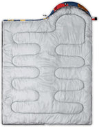 QOOMO Camping Sleeping Bags,3 Season Warm & Cool Weather,Lightweight,Waterproof Sleeping Bags for Adults & Kids,Traveling,and Outdoors,Camping Gear Equipment