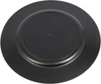 DYRABREST 100 Pcs Gold Charger Plates, 13 Inch Bulk Round Charger Plates Plastic Wedding Dinner Elegant Reusable for Table Setting Wedding Party Event Tabletop Setting Decor (Gold)