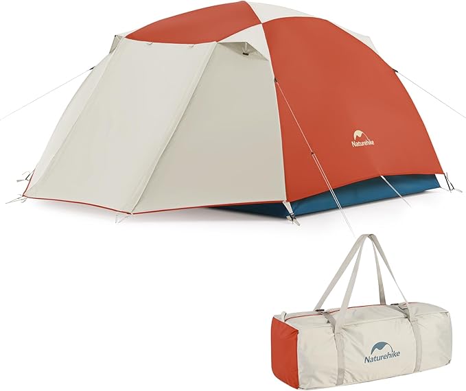 Naturehike Camping Tent, 2/3 Person Double Layer, Instant Easy Setup, Waterproof PU2000mm, 54 MPH Wind Resistance, UPF 50+, Outdoor Tent for Camping, Festivals, Backyard, Sleepovers
