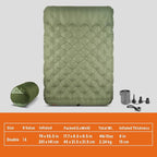 Kelty Kush Queen Air Bed W/Battery-Powered Pump, PVC-Free Queen Air Mattress, Comfy and Plush 6-inch Pad, Carry Bag Included - Indoor/Outdoor Camping Air Bed