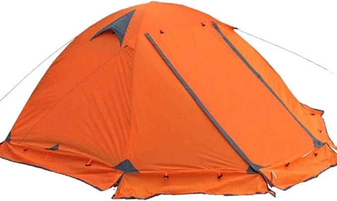 Tent Double Layer 2 Person 4 Season Aluminum Rod Outdoor Camping Tent Family Camping Tent