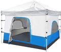REDCAMP Canopy Camping Tent for Pop Up Canopy Tent, Inner Tent Converts Straight Leg 10'x10' or 10'x20' Canopy into Camping Tent, Fits 4-6 Person(Frame/Shelter NOT Included)