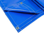 Mytee Products (2 Pack) 8' x 10' Heavy Duty Blue 18oz Vinyl Utility Tarp Waterproof, Multipurpose, Cars, Boats, Campers, Pool Cover, Tent