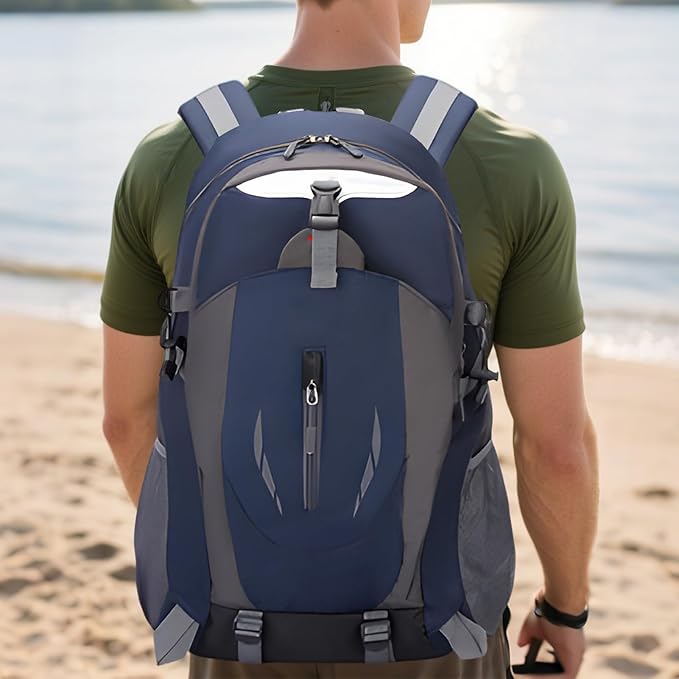 Day Hiking Backpack - 40L Hiking Backpack Lightweight Outdoor Bag,Rucksack Waterproof Bag Storage Organizer for Cycling Camping Sports Fishing Climbing Travel Backpacking