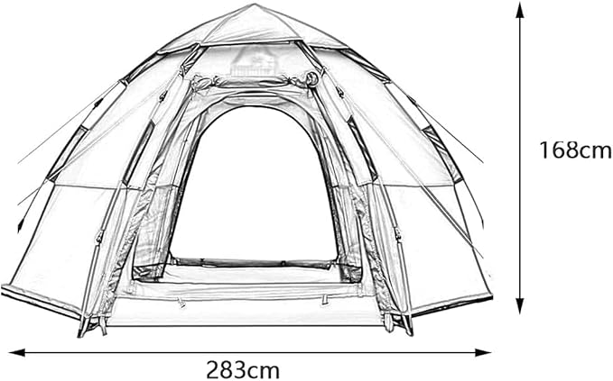 Instant Pop Up Tent Family Camping Tent 3/4/5/6/7/8 Person Portable Tent Automatic Tent Waterproof Windproof for Camping Hiking Mountaineering