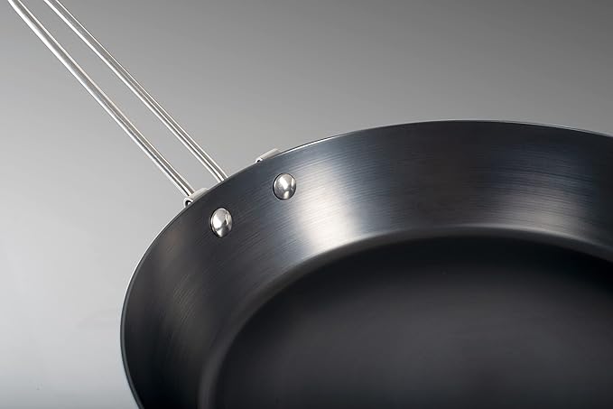 GSI Outdoors Frypan, Lightweight Carbon Steel, Collapsible Handle Camp & Outdoor Frying Pan