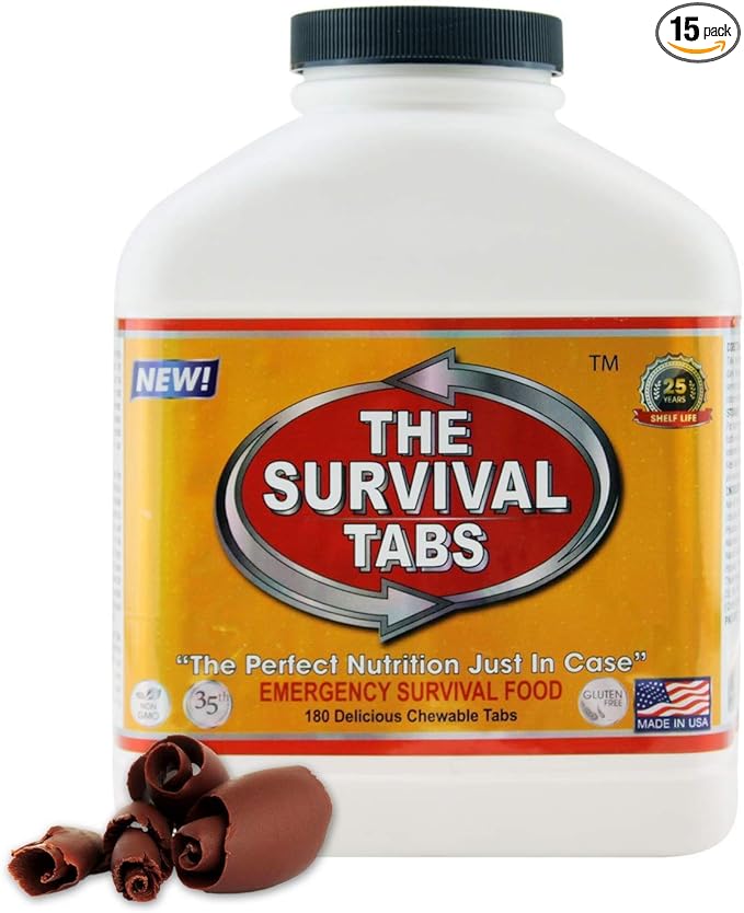 Food to Pack in Earthquake Kit - 15 Days Supply - Chocolate