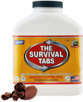 SOS Food 3600 Calorie Emergency Food Box 180 Tablets Gluten Free and Non-GMO 25 Years Shelf Life - Chocolate Flavor