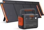 Jackery Solar Generator 1000 v2 with 2 * 200W Solar Panels, 1070Wh LiFePO4 Portable Power Station, 1500W AC Output, 1hr Fast Charge, Backup Power for Outdoor Camping, RV, Off-Grid & Emergency