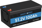 48V 100Ah LiFePO4 Lithium Battery, Build-in BMS with Low Temp Protection, 500A Peak Current, Up to 5000+ Deep Cycles Battery for RV, Camper, Solar Energy Storage, Boats, Trolling Motor, Off Grid