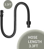 Inflatable Hose,Air Pump Adapter for Inflatables,Air Pump Hose,Air Pump Attachments,Sup Pump Hose Replacement,Sup Air Pump Hose with 7 Nozzles for Inflatable Paddleboard, Boat, Tent, Pool