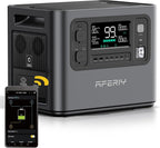 AFERIY P210 Portable Power Station 2400W (Peak 4800W),2048Wh LiFePO4 Battery Generator,AC Fast Charging, 12V/25A XT60 DC output port,UPS Power Outages,Home Backup,Camping(Solar Panel Optional)