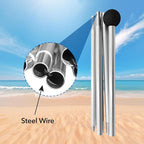 Beach Shade Canopy with Beach Blanket Phone Case Sun Shelter Umbrella UPF50+ Protection Portable 7.5X7.5Ft Camping Tents for Beach Outdoor Camping Backyard Picnics Easy to Set Up for Outdoor Camping
