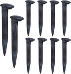 10PCS Railroad Spikes, 4.72 Inches Carbon Steel Railroad Spike, Heavy Duty Rustic Utility Hooks with Rust for Railroad Ties,Tent Stakes, DIY Metal Projects, Industrial Decor
