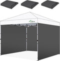 Sidewalls for 10x10 Pop Up Canopy, 210D Polyester Waterproof Canopy Sidewalls with UV Protection, Sunwall Only (Dusk Gray, 10 * 10ft 3PCS)