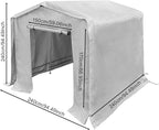 Outdoor Storage Shelter Shed, 8' x 8' Heavy Duty Portable Shed Storage Shelter with Roll-Up Door, Large Steel Frame Garage Garden Shed for Backyard, Patio Lawn