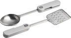 Stanley Wildfare Pro Stainless Steel Fold & Go Utensil Set | Folding Spatula and Spoon | Packable Outdoor Cookware | Camping Essentials for Your Camp Kitchen | BPA-Free | Pale Pebble & Stone