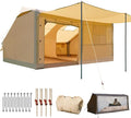 YOLENY Inflatable Tents for Camping, 6-12 Person Blow Up Tent with TPU Skylight, Canopy, Mesh Windows, Stove Jack & Pump, 4 Season Large Inflatable Tent, Waterproof & Windproof