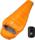 Northroad Mummy Sleeping Bag 14-59 ℉, 3-4 Season Warm & Cool Weather, Summer Spring Fall Lightweight Washable Sleeping Bag for Outdoor Camping Hiking Travel Hunting