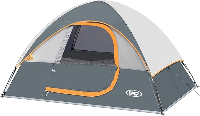Camping Tent 2-4 Person, Waterproof Windproof Tent with Rainfly Easy Set up-Portable Dome Tents for Camping…