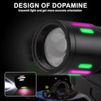 Headlamp Rechargeable LED Head Lamp, Super Bright Zoomable Head Light with Taillight and Night Vision Functions, Headlamps Adults Forehead Flashlight Headlight for Running, Camping, Hiking