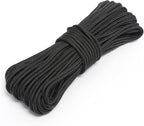 Nylon Rope, 1/3 inch 100FT Nylon Poly Rope Utility Cord Strong Polyester for Camping, Hiking, Clothesline, Tie, Flag Pole, Marine, Outdoor Swing (8mm Black)