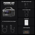 GRECELL Power Station 300W and 120W Portable Solar Panel, 230Wh LiFePO4 (LFP) Batter, Ultra Light 5.7lbs Foldable Solar Panel for Camping, RV, Outdoor Use