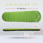 Gear Doctors ApolloAir 5.2 R-Value [17oz] Ultralight Insulated Inflatable Camping Sleeping Pad — Backpacking Sleeping Pad — Camping Mattress Compact Lightweight for Hiking—Air Mattress for Backpacking