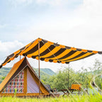 Wild Luxury Vintage TC Cotton Camping Tent, 2 Person Flying House Style Canvas Shelter, Waterproof & Breathable Glamping Tent