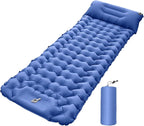 Camping Pad | Compact Blow Up Portable Airbed Mattress | Lightweight Backpacking Sleep Mat - for Outdoor Travel Backpacking Hiking Tent Car Truck SUV Women Men