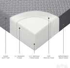 Milliard Trifold Mattress, Cot Size, 6 inch, Portable Foldable Mattress with Memory Foam & Washable Cover, Tri-Folding Floor Bed, Camping, Fold Up Guest Bed, RV Travel, Sleepovers, 75" x 31"