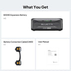 BLUETTI B300K, 2764.8Wh LiFePO4 Battery Pack for Portable Power Station Apex 300 Only, Extra Battery for Home, Emergency, Road Trip