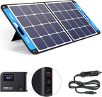 XTAR SP100 100w Solar Panel, Portable Solar Panel Solar Power, Foldable Solar Panel with Independent Charger, Solar Power Panel for Power Station Solar Generator RV Solar Camping 1Pack-1